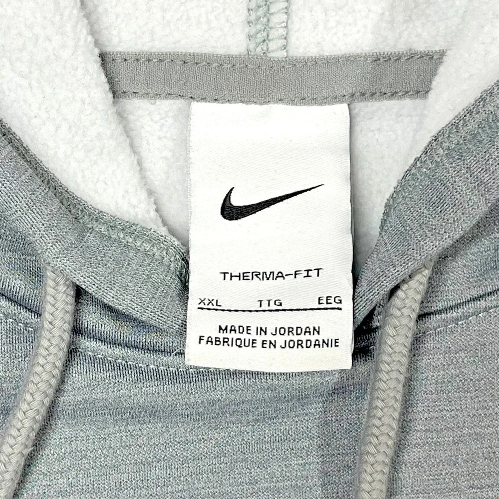 Nike Therma-Fit Pullover Hoodie Men's 2XL Athleisure Lounge Training Gym Gray‎